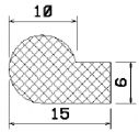 MZS 25450 - sponge profiles - Flag or 'P' profiles MZS 25450 - sponge profiles - Flag or 'P' profiles
