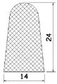 MZS 25198 - EPDM sponge profiles - Semi-circle, D-profiles MZS 25198 - EPDM sponge profiles - Semi-circle, D-profiles
