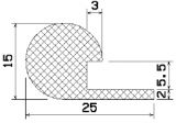 MZS 25210 - sponge profiles - Flag or 'P' profiles MZS 25210 - sponge profiles - Flag or 'P' profiles