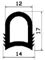 HR 1308 Sl - silicone rubber profiles - Semi-circle, D-profiles HR 1308 Sl - silicone rubber profiles - Semi-circle, D-profiles