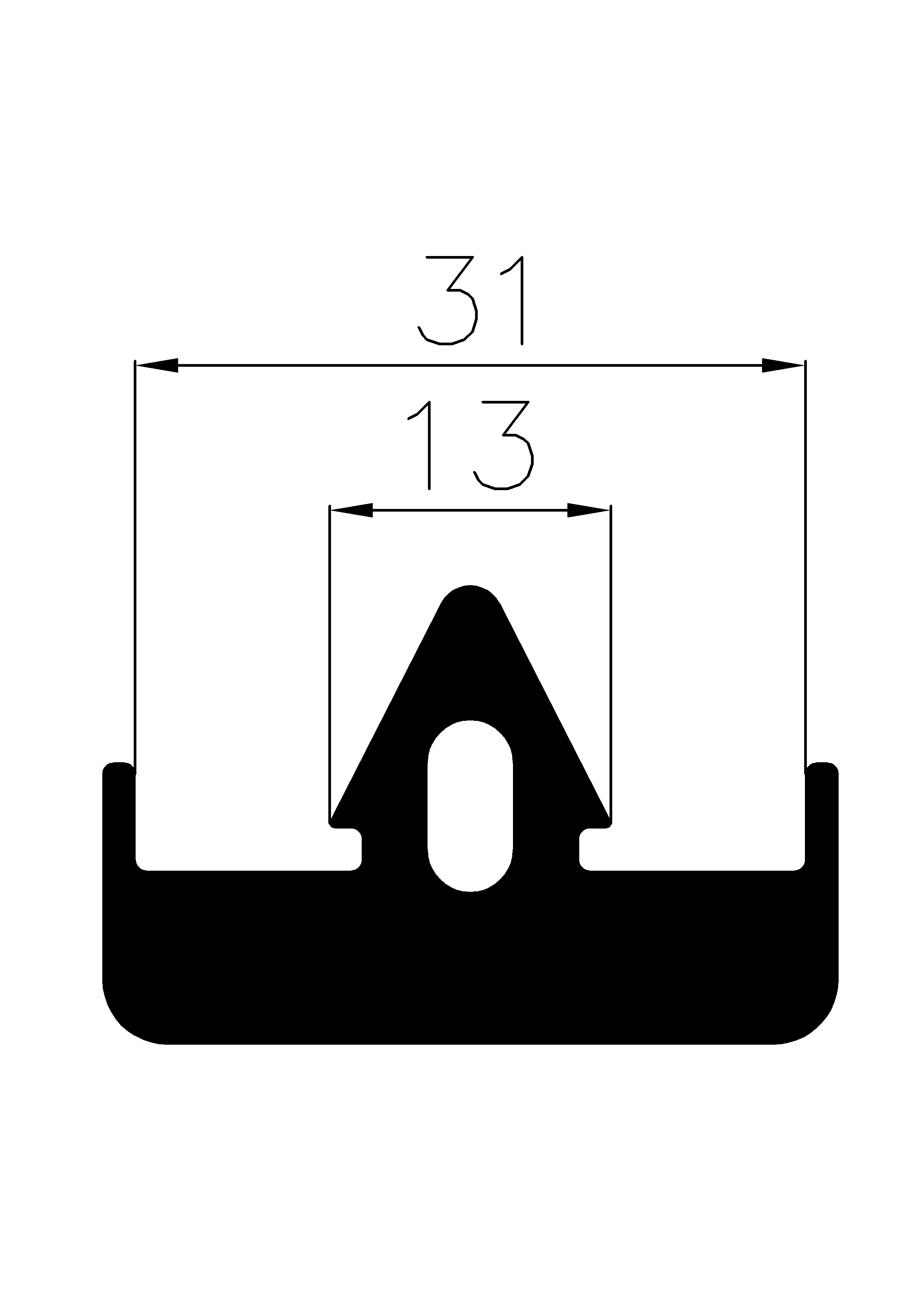2530370KG - EPDM profiles - Spacer and bumper profiles 2530370KG - EPDM profiles - Spacer and bumper profiles