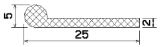 MZS 25224 - sponge profiles - Flag or 'P' profiles MZS 25224 - sponge profiles - Flag or 'P' profiles