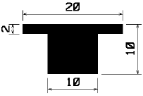 T 0855 - rubber profiles - Cover and T-profiles T 0855 - rubber profiles - Cover and T-profiles