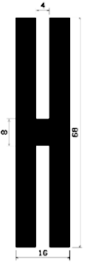 H 0601 - EPDM profiles - H-profiles H 0601 - EPDM profiles - H-profiles