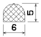 MZS 25253 - EPDM sponge profiles - Semi-circle, D-profiles MZS 25253 - EPDM sponge profiles - Semi-circle, D-profiles