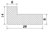 MZS 25259 - sponge rubber profiles - Angle shape profiles MZS 25259 - sponge rubber profiles - Angle shape profiles