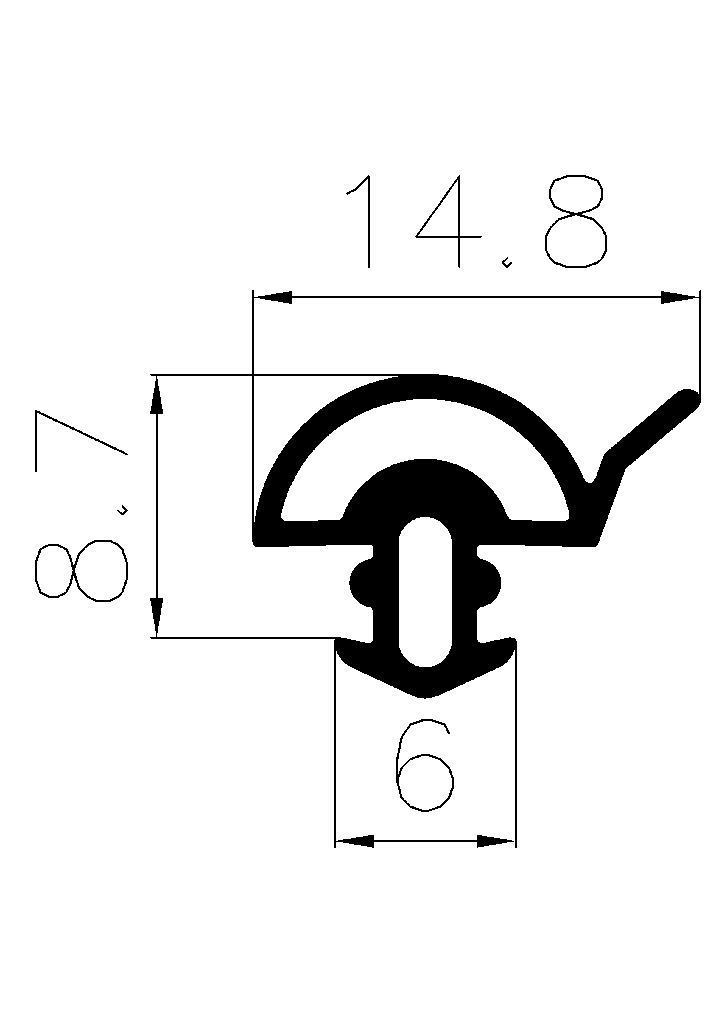3080160KG - silicone rubber profiles - Door-frame profiles 3080160KG - silicone rubber profiles - Door-frame profiles