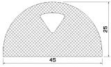 MZS 25255 - EPDM rubber profiles - Semi-circle, D-profiles MZS 25255 - EPDM rubber profiles - Semi-circle, D-profiles