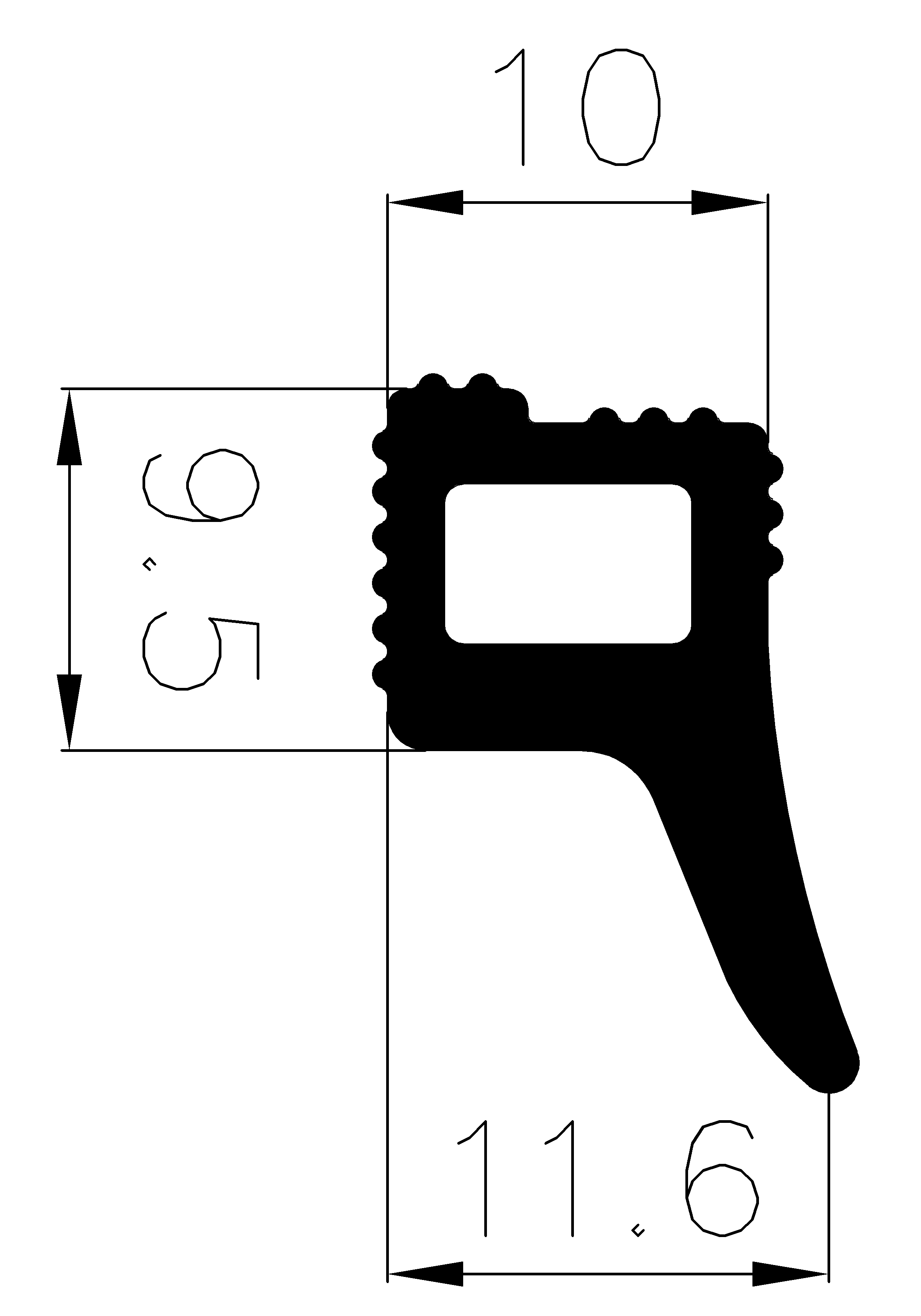 3110140KG - silicone rubber profiles - Door-frame profiles 3110140KG - silicone rubber profiles - Door-frame profiles