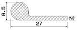 MZS 25270 - sponge profiles - Flag or 'P' profiles MZS 25270 - sponge profiles - Flag or 'P' profiles