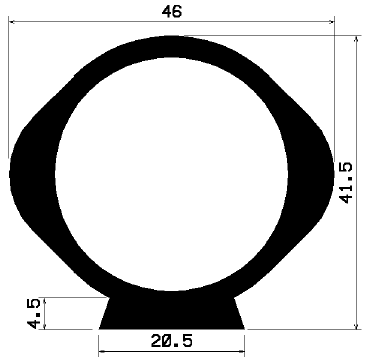 RT 0949 - EPDM rubber profiles - Sliding door – finger-guard profiles RT 0949 - EPDM rubber profiles - Sliding door – finger-guard profiles