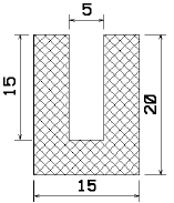 MZS 25279 - sponge profiles - U shape profiles MZS 25279 - sponge profiles - U shape profiles