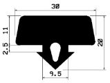 AU 0319 1B= 100 m - EPDM profiles - Spacer and bumper profiles AU 0319 1B= 100 m - EPDM profiles - Spacer and bumper profiles