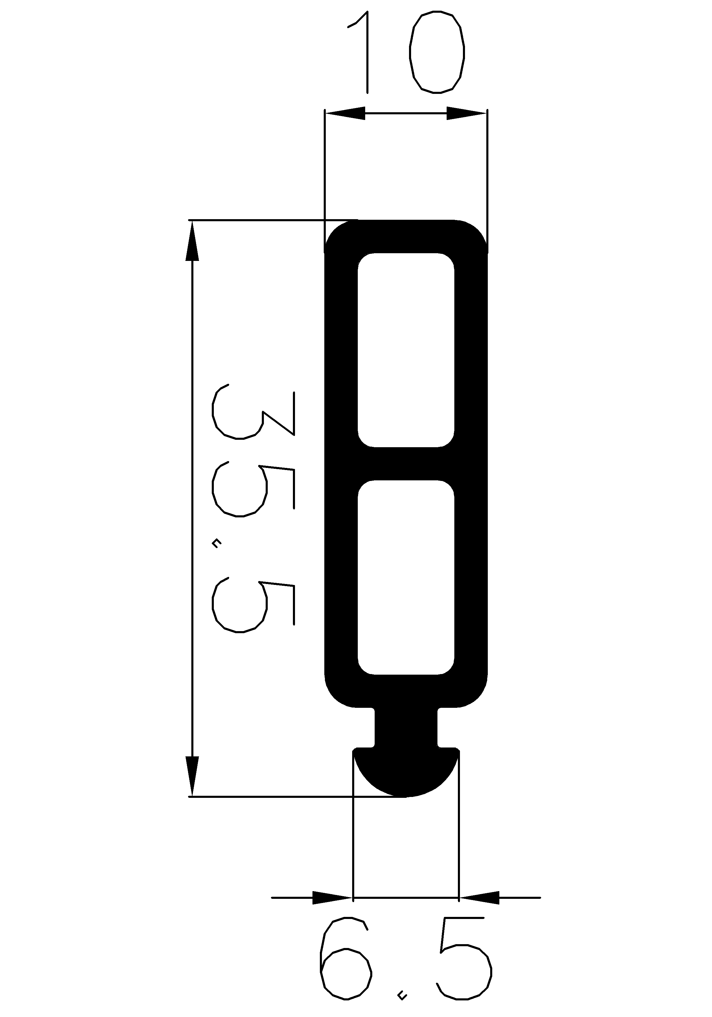 3370370KG - EPDM profiles - Spacer and bumper profiles 3370370KG - EPDM profiles - Spacer and bumper profiles