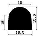 HR 1013 - silicone rubber profiles - Semi-circle, D-profiles HR 1013 - silicone rubber profiles - Semi-circle, D-profiles