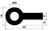 FN 1014 - silicone profiles - Flag or 'P' profiles FN 1014 - silicone profiles - Flag or 'P' profiles