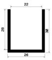 - TU1- 1045 1B= 25 m - rubber profiles - U shape profiles - TU1- 1045 1B= 25 m - rubber profiles - U shape profiles