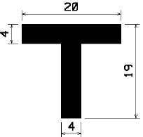 T 1041 - rubber profiles - Cover and T-profiles T 1041 - rubber profiles - Cover and T-profiles