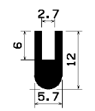 TU1- 1050 - silicone profiles - U shape profiles TU1- 1050 - silicone profiles - U shape profiles