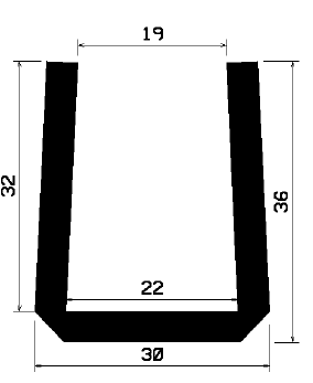TU1- 1070 - rubber profiles - U shape profiles TU1- 1070 - rubber profiles - U shape profiles