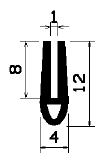TU1- 1071 - rubber profiles - U shape profiles TU1- 1071 - rubber profiles - U shape profiles