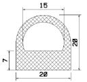 MZS 25309 - EPDM rubber profiles - Semi-circle, D-profiles MZS 25309 - EPDM rubber profiles - Semi-circle, D-profiles