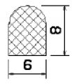 1B= 100 m MZS 25315 - EPDM rubber profiles - Semi-circle, D-profiles 1B= 100 m MZS 25315 - EPDM rubber profiles - Semi-circle, D-profiles