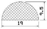 MZS 25319 - EPDM sponge profiles - Semi-circle, D-profiles MZS 25319 - EPDM sponge profiles - Semi-circle, D-profiles