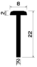 T 1085 - rubber profiles - Cover and T-profiles T 1085 - rubber profiles - Cover and T-profiles