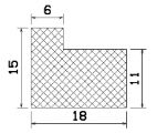MZS 25321 - sponge rubber profiles - Angle shape profiles MZS 25321 - sponge rubber profiles - Angle shape profiles