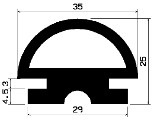 RT 1088 - silicone profiles - Sliding door – finger-guard profiles RT 1088 - silicone profiles - Sliding door – finger-guard profiles