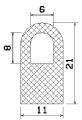 MZS 25328 - EPDM sponge profiles - Semi-circle, D-profiles MZS 25328 - EPDM sponge profiles - Semi-circle, D-profiles