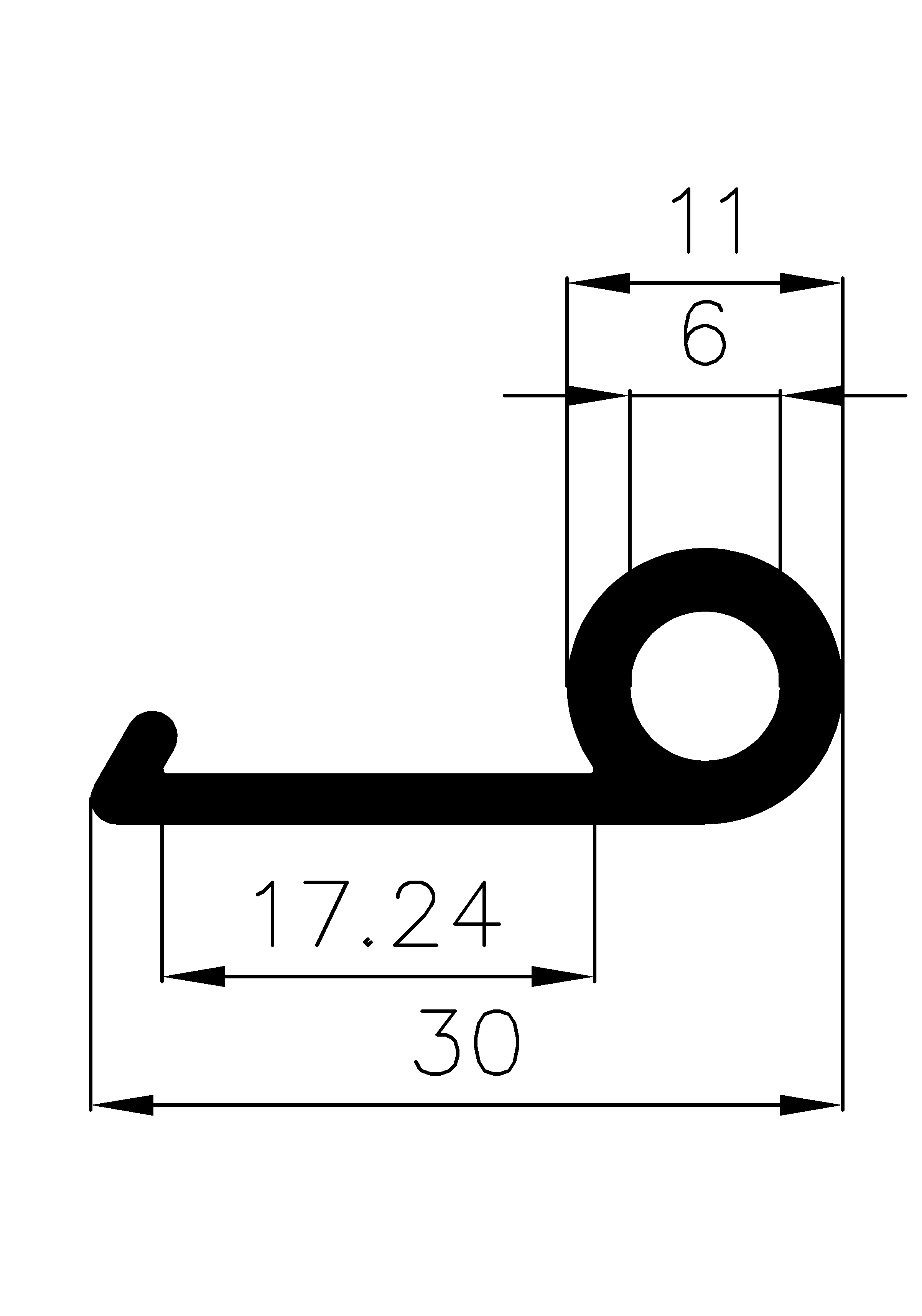 3630160KG - silicone profiles - Flag or 'P' profiles 3630160KG - silicone profiles - Flag or 'P' profiles