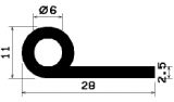 FN 1150 - EPDM profiles - Flag or 'P' profiles FN 1150 - EPDM profiles - Flag or 'P' profiles
