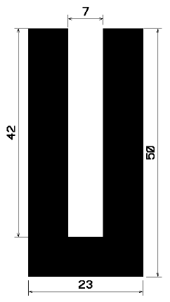 TU1- 1164 - silicone profiles - U shape profiles TU1- 1164 - silicone profiles - U shape profiles