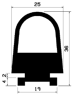 RT 1192 - EPDM rubber profiles - Sliding door – finger-guard profiles RT 1192 - EPDM rubber profiles - Sliding door – finger-guard profiles