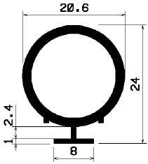 RT 1194 - EPDM rubber profiles - Sliding door – finger-guard profiles RT 1194 - EPDM rubber profiles - Sliding door – finger-guard profiles