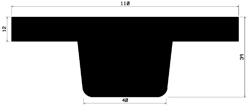 T 1224 - rubber profiles - Cover and T-profiles T 1224 - rubber profiles - Cover and T-profiles