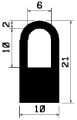 HR 1233 - silicone rubber profiles - Semi-circle, D-profiles HR 1233 - silicone rubber profiles - Semi-circle, D-profiles