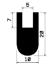 TU1- 1278 - rubber profiles - U shape profiles TU1- 1278 - rubber profiles - U shape profiles