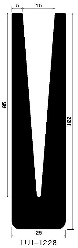 TU1- 1228 - rubber profiles - U shape profiles TU1- 1228 - rubber profiles - U shape profiles