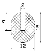 MZS 25402 - sponge profiles - U shape profiles MZS 25402 - sponge profiles - U shape profiles