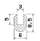 MZS 25404 - sponge profiles - U shape profiles MZS 25404 - sponge profiles - U shape profiles