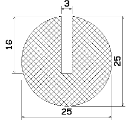MZS 25465 - sponge profiles - U shape profiles MZS 25465 - sponge profiles - U shape profiles