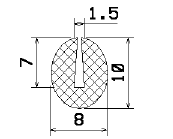 MZS 25467 - sponge profiles - U shape profiles MZS 25467 - sponge profiles - U shape profiles