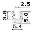 MZS 25485 - sponge profiles - U shape profiles MZS 25485 - sponge profiles - U shape profiles