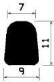 HR 1491 - silicone rubber profiles - Semi-circle, D-profiles HR 1491 - silicone rubber profiles - Semi-circle, D-profiles