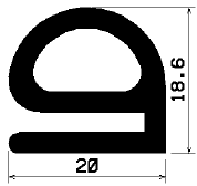 RT 1461 - silicone profiles - Sliding door – finger-guard profiles RT 1461 - silicone profiles - Sliding door – finger-guard profiles