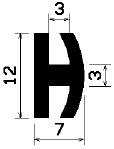 H - G1469 - EPDM profiles - H-profiles H - G1469 - EPDM profiles - H-profiles