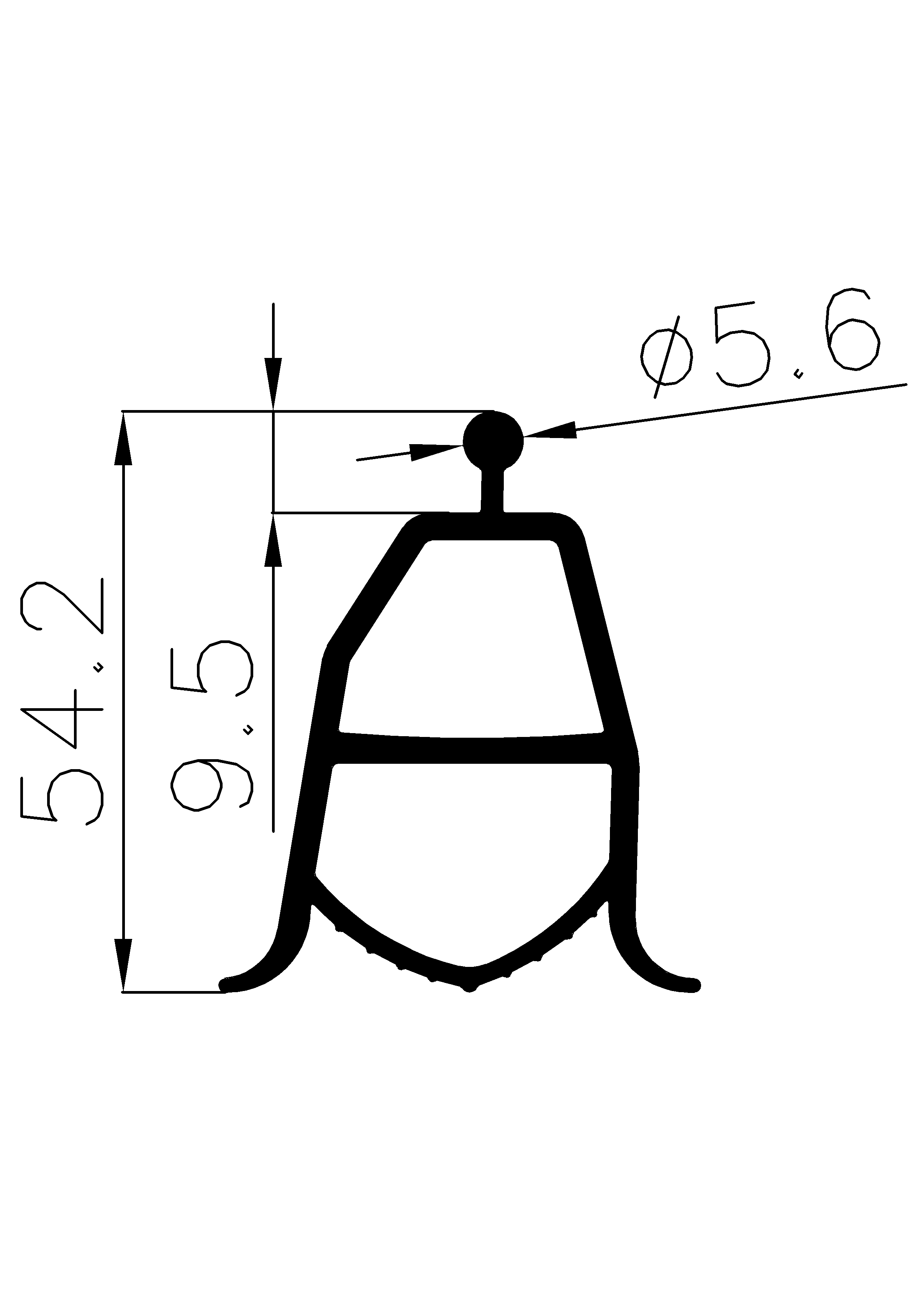 4620360KG - EPDM rubber profiles - Sliding door – finger-guard profiles 4620360KG - EPDM rubber profiles - Sliding door – finger-guard profiles